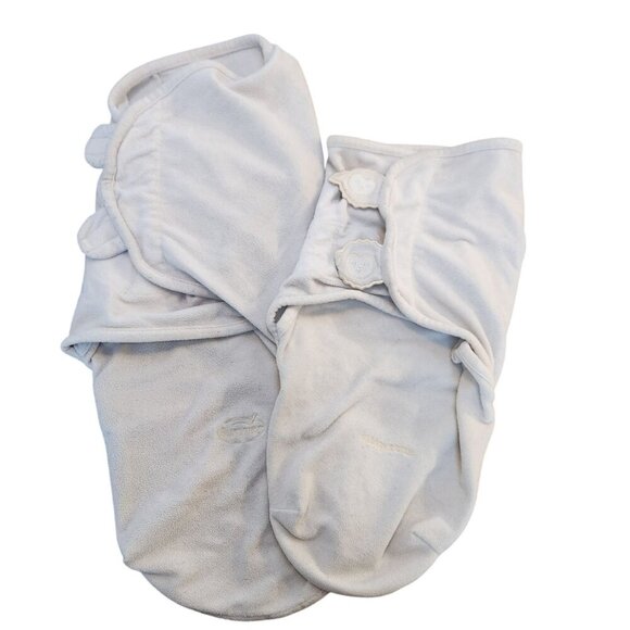 BUNDLE (2) Beige Fleece Sleepsack Swaddles Swaddleme Infant Baby 6-12 Months - Picture 1 of 13